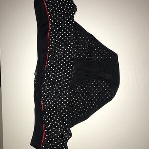 Chic Black Polka Dot Bikini Bottom